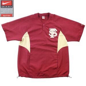Florida State Seminoles Windbreaker Nike Fit Dry FSU Pullover Baggy Roomy Large